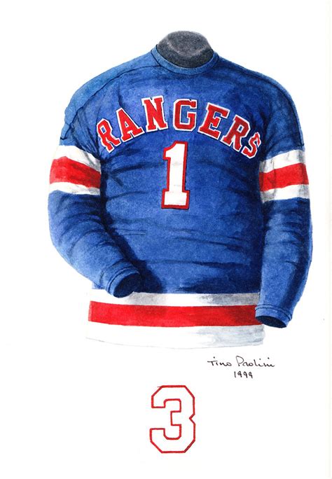 New York Rangers 1946 47 Jersey Artwork This Is A Highly D Flickr