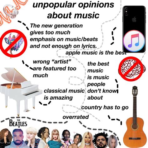 Unpopular Opinions About Music Music Beats Music People Good Music