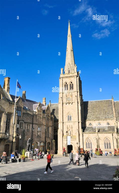 The Market Place And St Nicholas Church Durham City County Durham