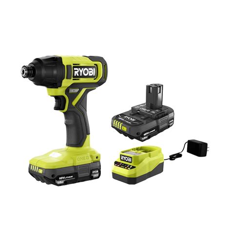 Ryobi 18v One Lithium Ion Cordless 14 Inch Impact Driver Kit With 2