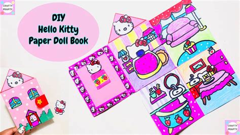 Diy Hello Kitty Paper Doll House Book Hello Kitty Paper Quiet Book