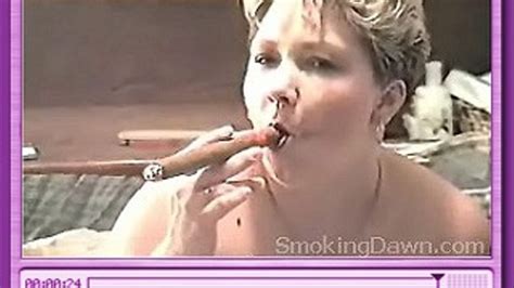 Big Cigar 02 Smoking Dawn Clips4sale