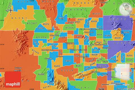 Map Of Maricopa County Zip Codes State Map