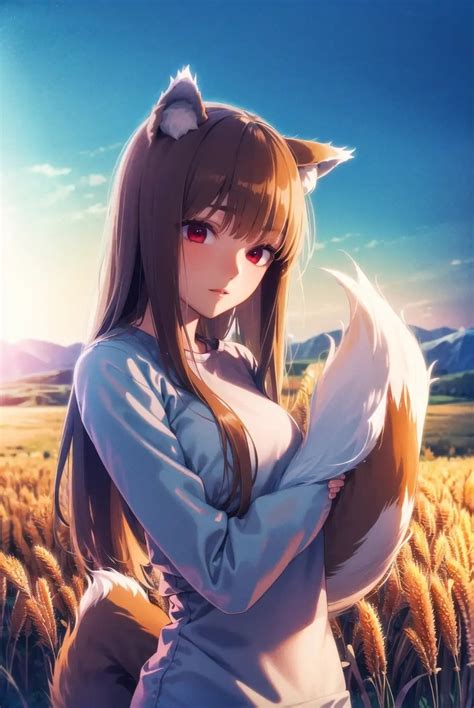 horo holo хоро холо spice and wolf волчица и пряности красивые картинки нейроарт