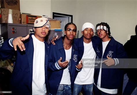 Singers Raz B Omarion J Boog And Lil Fizz Of B2k Poses For Photos