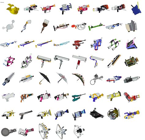 The Spriters Resource Full Sheet View Splatoon 3 Weapon Icons 2d