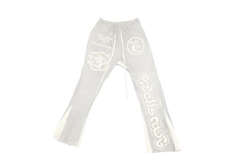Hellstar Signature Grey Sweatpants Whats On The Star