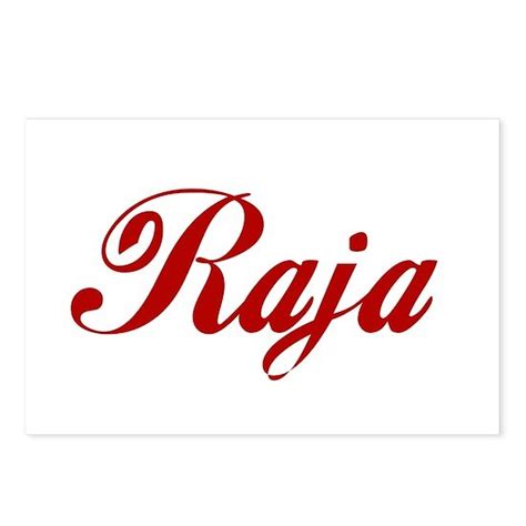 Raja Name Postcards Package Of 8 By Uk Cafepress