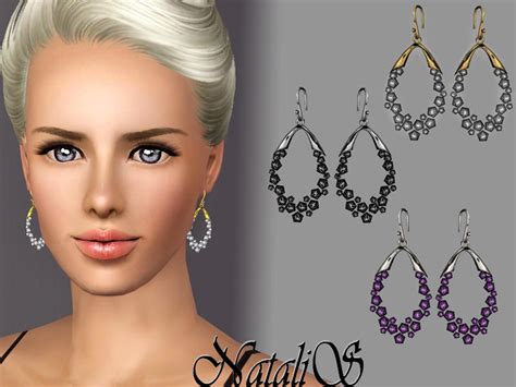 The Sims Resource Natalis Crystal Oval Drop Earrings Fa Fe