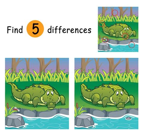 Premium Vector Game For Children Find Differences