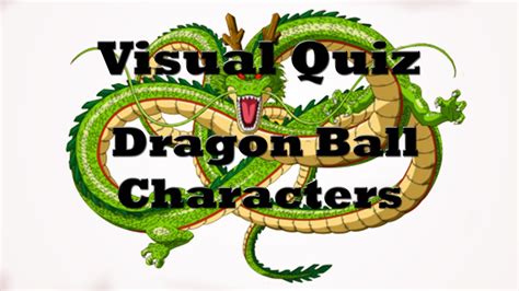 2867 quizz gratuits disponibles dans la categorie manga, dragon ball : Visual Quiz - Dragon Ball Characters - YouTube