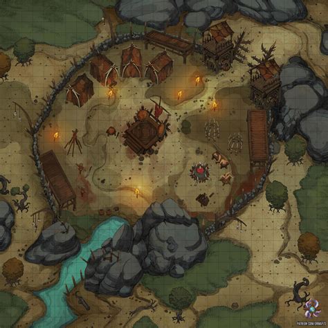 If you have a map that you've tried yourself, feel free to post a review to help other game. Goblin Camp Battle Map 30x30 : battlemaps