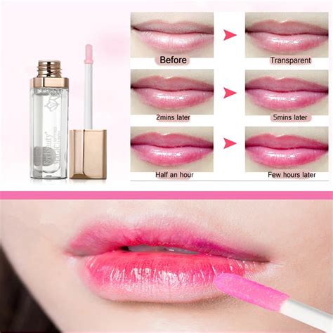 Unique Clear Magic Color Changing Lip Gloss Jelly Flower Moisturizing