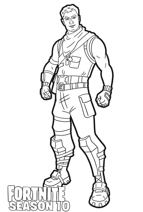 dark jonesy skin from fortnite season 10 coloring pages coloring cool