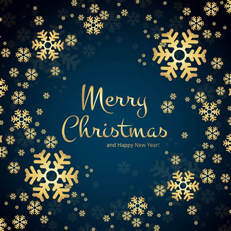Beautiful Merry Christmas Snowflake Card Background 266696