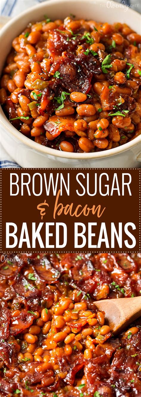Brown Sugar And Bacon Baked Beans The Chunky Chef