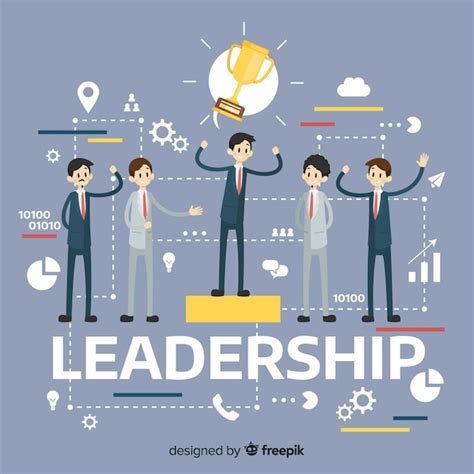 Free Vector Flat Leadership Concept