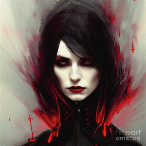 Vampire Queen Digital Art By Black Arts Fine Art America