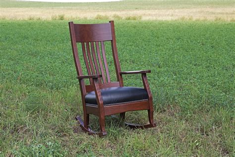 Mission Rocker Amish Solid Wood Rocking Chairs Kvadro Furniture