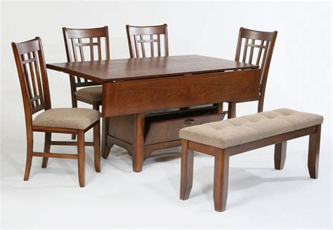 Corner benches for small spaces. Compact Dining Space Arrangement with Drop Leaf Dining ...