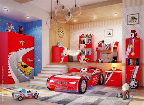 Attractive deals and innovative designs on these bedroom furniture set the products apart. Ferrari furniture for boys