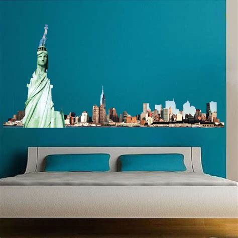 Nyc Skyline Wall Mural Decal New York Wall Decal Murals Primedecals