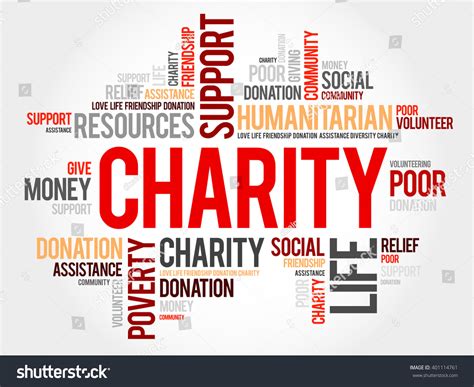 Charity Word Cloud Concept Stock Illustration 401114761 Shutterstock