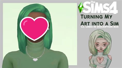 Sims 4 Turning My Art Into A Sim Cc Links Youtube