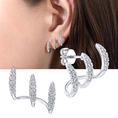 신상귀걸이 한국 심플 트렌드 나비 지르콘 패션 귀걸이 귀여운 동물 귀 스터드 주얼리 액세서리 선물 유행 매달리는 귀걸이