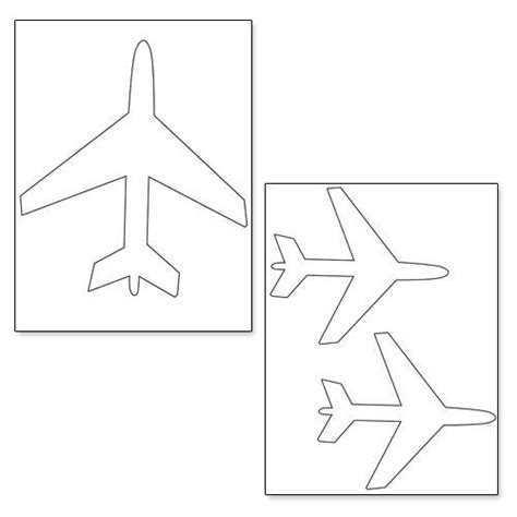 20 Airplane Template To Cut Out