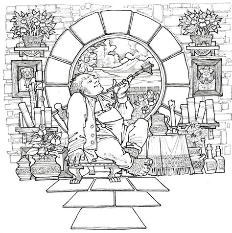 hobbit coloring pages to print