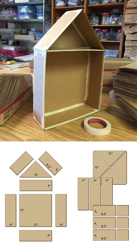 Printable Cardboard House Patterns