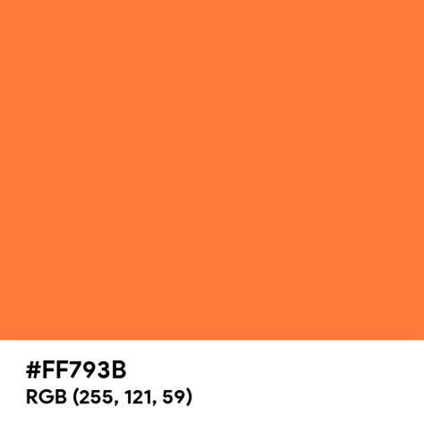 Highlighter Orange Color Hex Code Is Ff793b