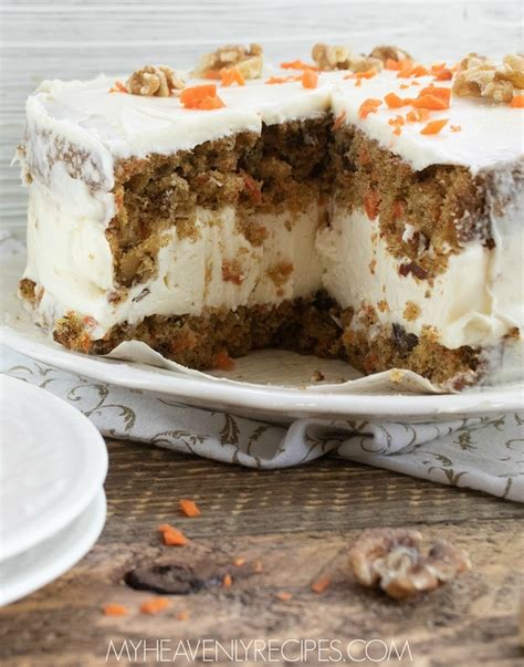 Carrot Cake With A Cheesecake Layer My Heavenly Recipes