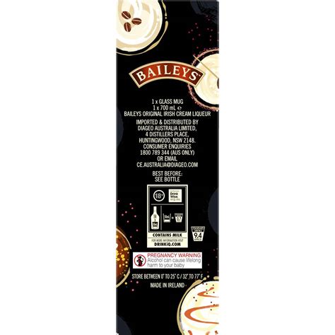 Baileys Original Irish Cream Liqueur T Pack With Mug 700ml Woolworths