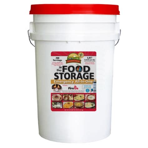 On amazon its priced way lower than wise or mountain house but i've never heard of augason. Augason Farms 30 Day Emergency Food Supply 6 gal Pail