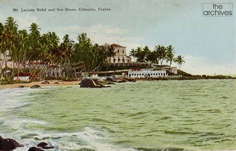 A Picture Post Card Showing Mt Lavinia Hotel And Shore Colombo Ceylon