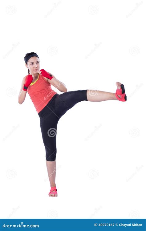Beautiful Girl Kicking Stock Image Image Of Female Girl 40970167