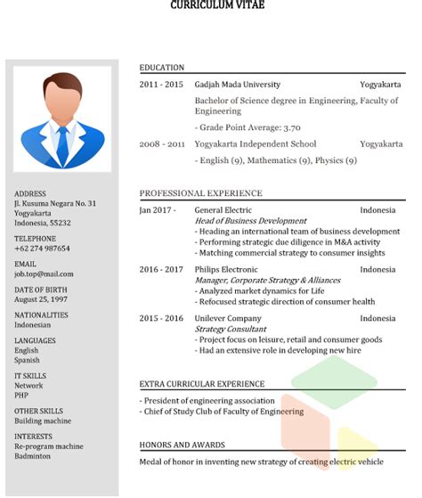 This simple cv template in word gives suggestions for what to include about yourself in every category, from skills to education to experience and more. Download Format Cv Kosong Bahasa Indonesia - Mudah