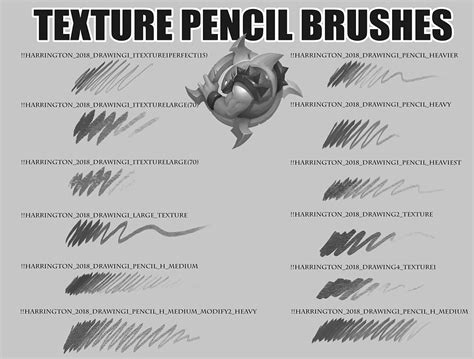 Photoshop Texture Pencil Brushes