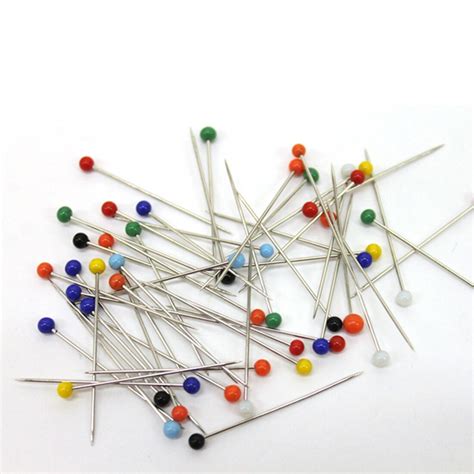 Portable 250pcs Glass Pearlized Head Pins Multicolor White Dressmaking Sewing Pin For Diy Sewing