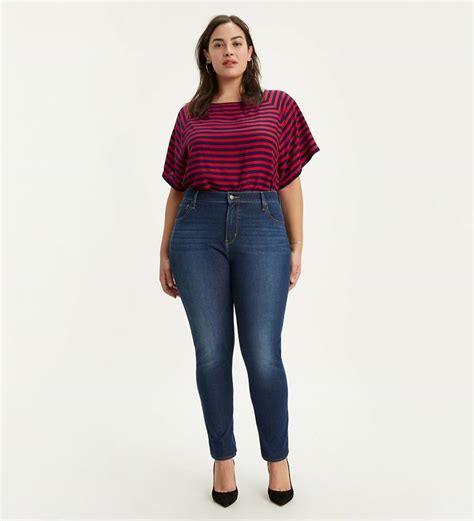 721 High Rise Skinny Jean Plus Size Blue Levis Us