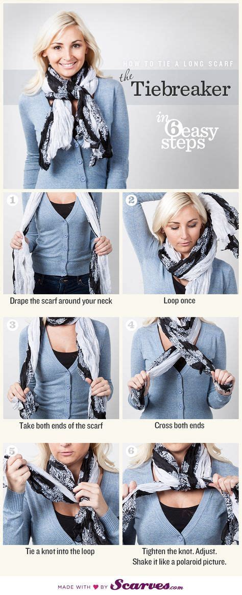How To Wear A Scarf Long How To Tie Scarves With Images How To Wear