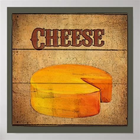 Cheese Poster Zazzle