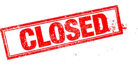 Closed Sign Png Png Image Collection