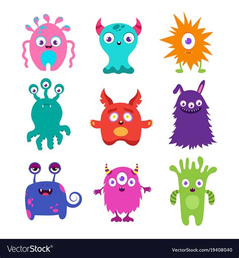 We hope our wallpapers with bird of night will give you a joy every time you unlock your phone! Cute cartoon baby monsters collection Royalty Free Vector