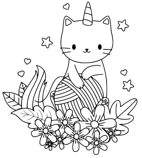 Unicorn Cat Crayola Coloring Page Free Printable Coloring Pages For Kids