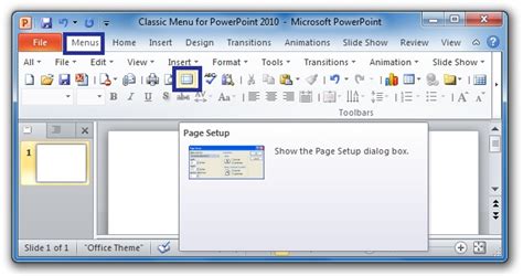 Where Is Page Setup In Microsoft Powerpoint 2007 2010 2013 2016