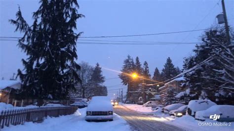 Snowfall Day In Canada British Columbia Port Coquitlam Youtube
