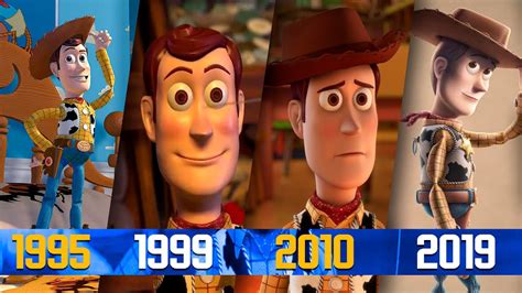 Toy Story 1 4 Evolution Of The Characters Look 1995 2019 Youtube